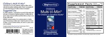 Allergy Research Group Children's Multi-Vi-Min - supplement