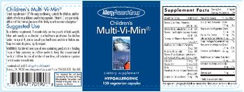 Allergy Research Group Children's Multi-Vi-Min - supplement