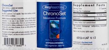 Allergy Research Group ChronoSet - supplement