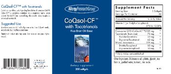 Allergy Research Group CoQsol-CF With Tocotrienols - supplement