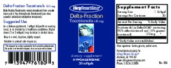 Allergy Research Group Delta-Fraction Tocotrienols 125 mg - supplement