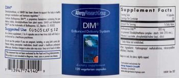 Allergy Research Group DIM - supplement
