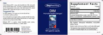 Allergy Research Group DIM - supplement