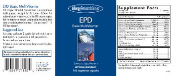 Allergy Research Group EPD Basic MultiVitamin - supplement