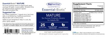 Allergy Research Group Essential-Biotic Mature - supplement