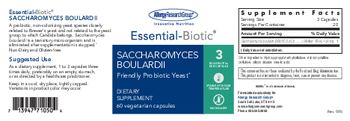 Allergy Research Group Essential-Biotic Saccharomyces Boulardii - supplement