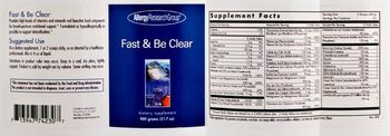 Allergy Research Group Fast & Be Clear - supplement