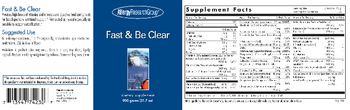 Allergy Research Group Fast & Be Clear - supplement