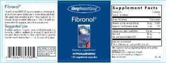 Allergy Research Group Fibronol - supplement