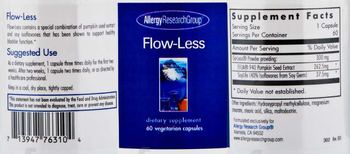 Allergy Research Group Flow-Less - supplement