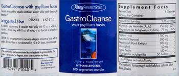 Allergy Research Group GastroCleanse with Psyllium Husks - supplement