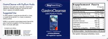 Allergy Research Group GastroCleanse with Psyllium Husks - supplement