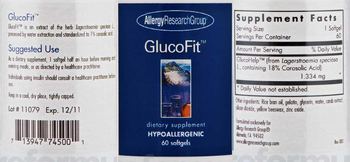 Allergy Research Group GlucoFit - supplement