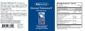 Allergy Research Group Glucose Tolerance II With Glucevia - supplement