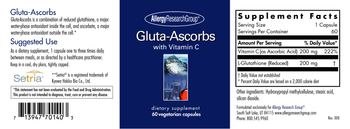 Allergy Research Group Gluta-Ascorbs with Vitamin C - supplement