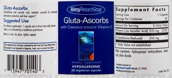 Allergy Research Group Gluta-Ascorbs - supplement