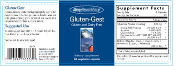 Allergy Research Group Gluten-Gest - supplement