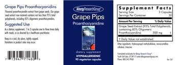 Allergy Research Group Grape Pips Proanthocyanidins - supplement