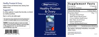 Allergy Research Group Healthy Prostate & Ovary - supplement