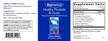 Allergy Research Group Healthy Prostate & Ovary - supplement