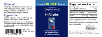 Allergy Research Group HiBiotin - supplement