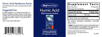 Allergy Research Group Humic Acid Membrane-Active - supplement