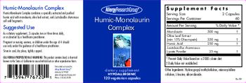 Allergy Research Group Humic-Monolaurin Complex - supplement