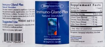 Allergy Research Group Immuno-Gland Plex - supplement