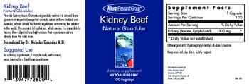 Allergy Research Group Kidney Beef Natural Glandular - supplement