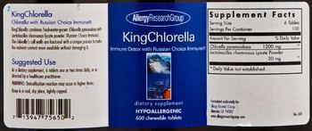 Allergy Research Group KingChlorella - supplement