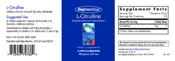 Allergy Research Group L-Citrulline - supplement