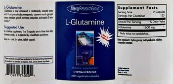 Allergy Research Group L-Glutamine - supplement