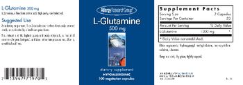 Allergy Research Group L-Glutamine 500 mg - supplement