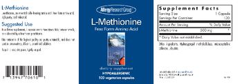 Allergy Research Group L-Methionine - supplement