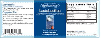 Allergy Research Group Lactobacillus - supplement