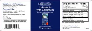 Allergy Research Group Laktoferrin with Colostrum - supplement