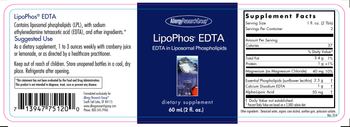 Allergy Research Group LipoPhos EDTA - supplement
