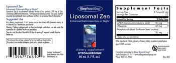 Allergy Research Group Liposomal Zen - supplement