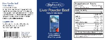 Allergy Research Group Liver Powder Beef Natural Glandular - supplement