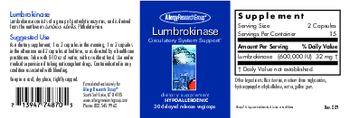 Allergy Research Group Lumbrokinase - supplement