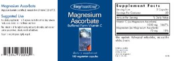 Allergy Research Group Magnesium Ascorbate - supplement