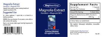 Allergy Research Group Magnolia Extract - supplement