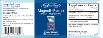 Allergy Research Group Magnolia Extract - supplement