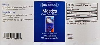 Allergy Research Group Mastica - supplement