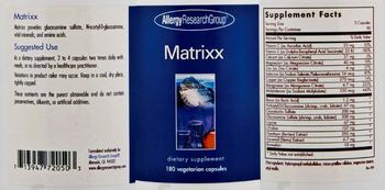 Allergy Research Group Matrixx - supplement