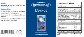 Allergy Research Group Matrixx - supplement