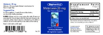 Allergy Research Group Melatonin 20 mg - supplement