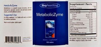 Allergy Research Group MetabolicZyme - supplement