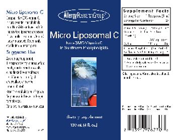 Allergy Research Group Micro Liposomal C - supplement