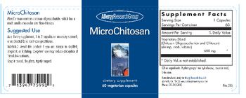 Allergy Research Group MicroChitosan - supplement